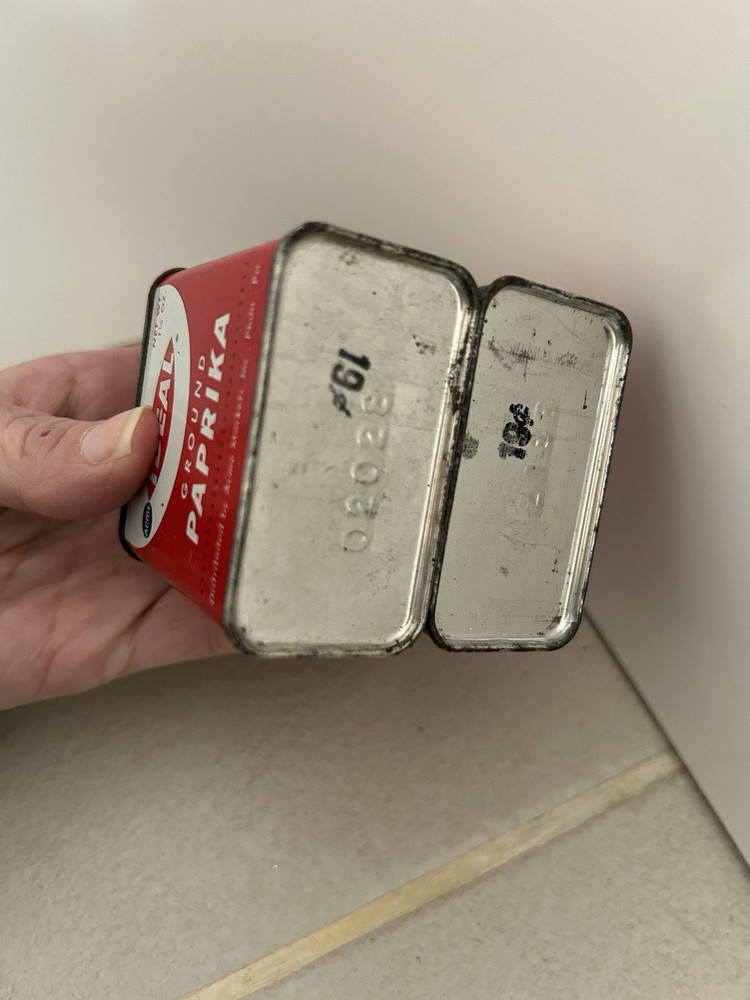 4 Different ACME, IDEAL Vintage Spice Tins