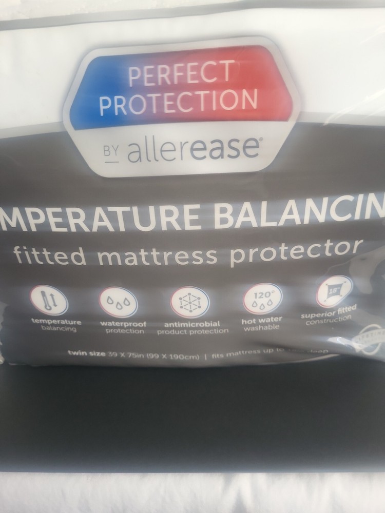 Allerease Perfect Protection Temperature Balancing Mattress Protector Twin NIP