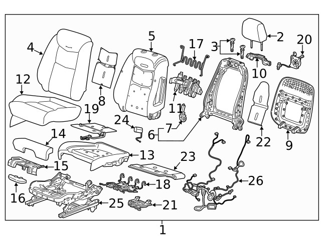 Genuine GM Headrest 84571930