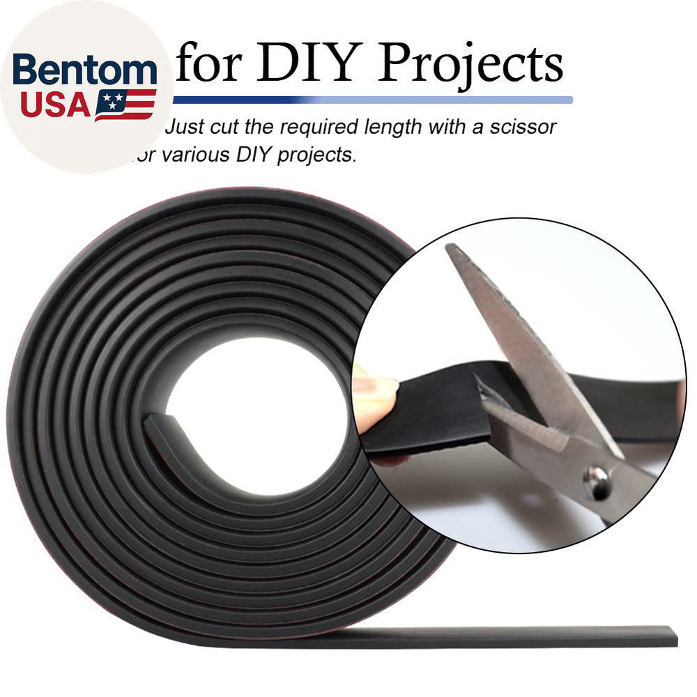 Neoprene Rubber Strips Self Adhesive Solid Rubber Sheets, Rolls & Strips for DIY