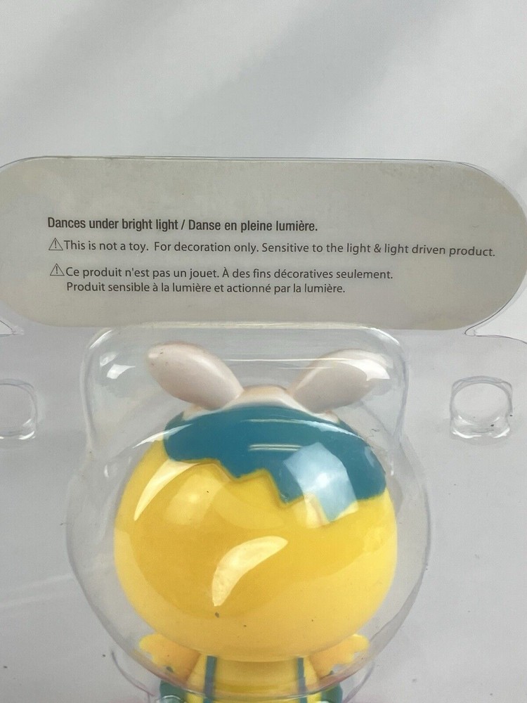Dancing Easter Chick in Basket Solar Powered 4.5" Tall New