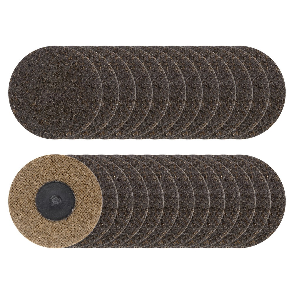25pcs 3" 80 Grit Quick Change R-Type Sanding Discs Nylon