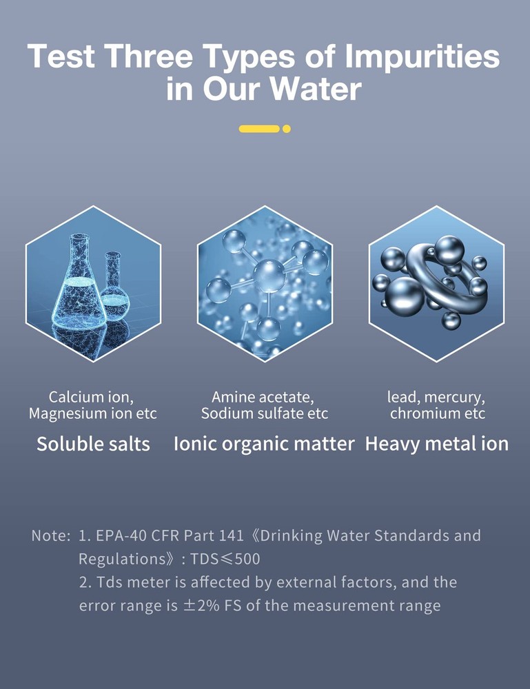 Tds Meter Digital Water Tester - Affordable & Reliable Testing White