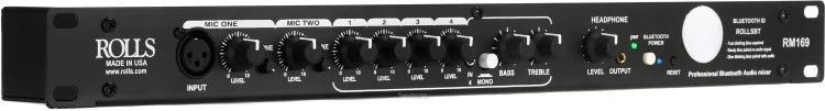 Rolls RM169 6-channel Rackmount Mixer with Bluetooth
