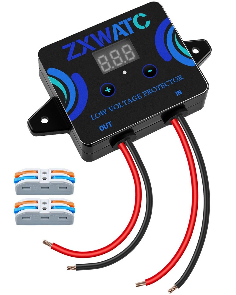 DC12-36V Low Voltage Protector, Digital Disconnect Switch, Over-Discharge Cut...