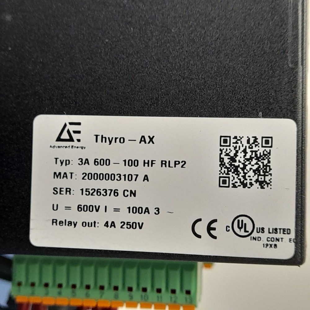 ADVANCED ENERGY Thyro-A 3A 400-60 HRL3 Power Controller
