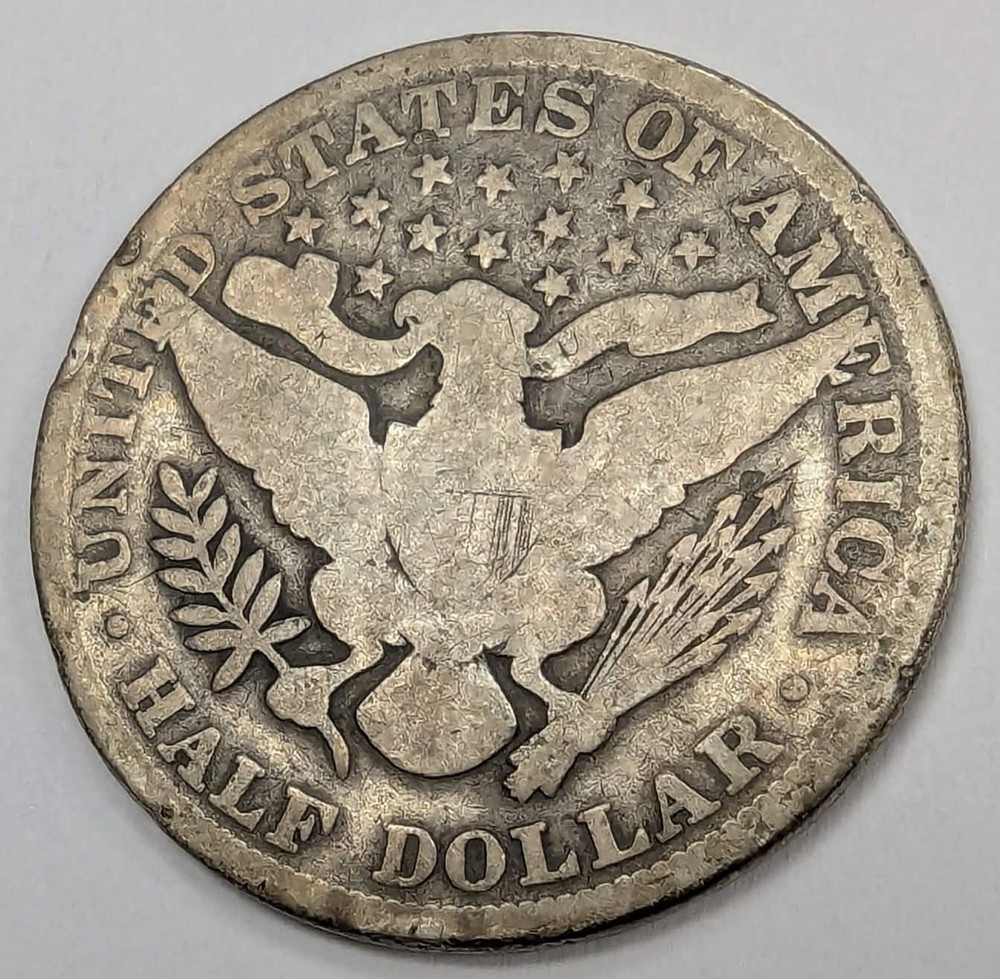 1892 Barber Half Dollar US Coin