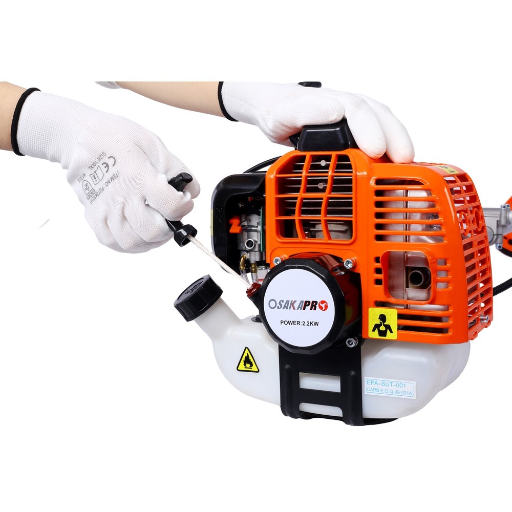 2 in 1 String Trimme 52cc Weed Eater/Wacker Gas Powered with 10'' Brush Cutter