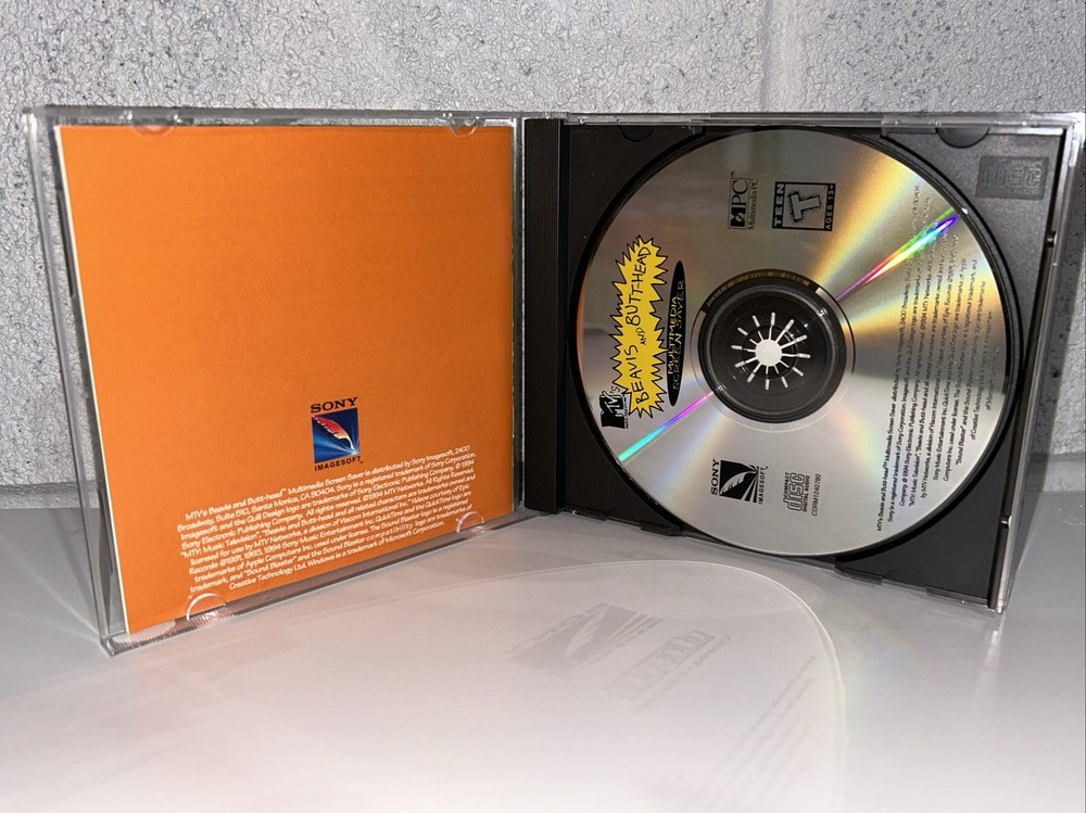 Beavis And Butt-Head Multimedia Screen Saver CD ROM 1994
