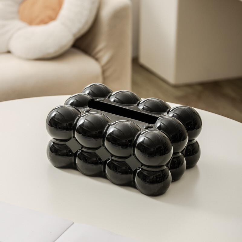 Minimalist Ceramic Bubble Tissue Box Cover - Creative Bathroom Home Vanity Decor