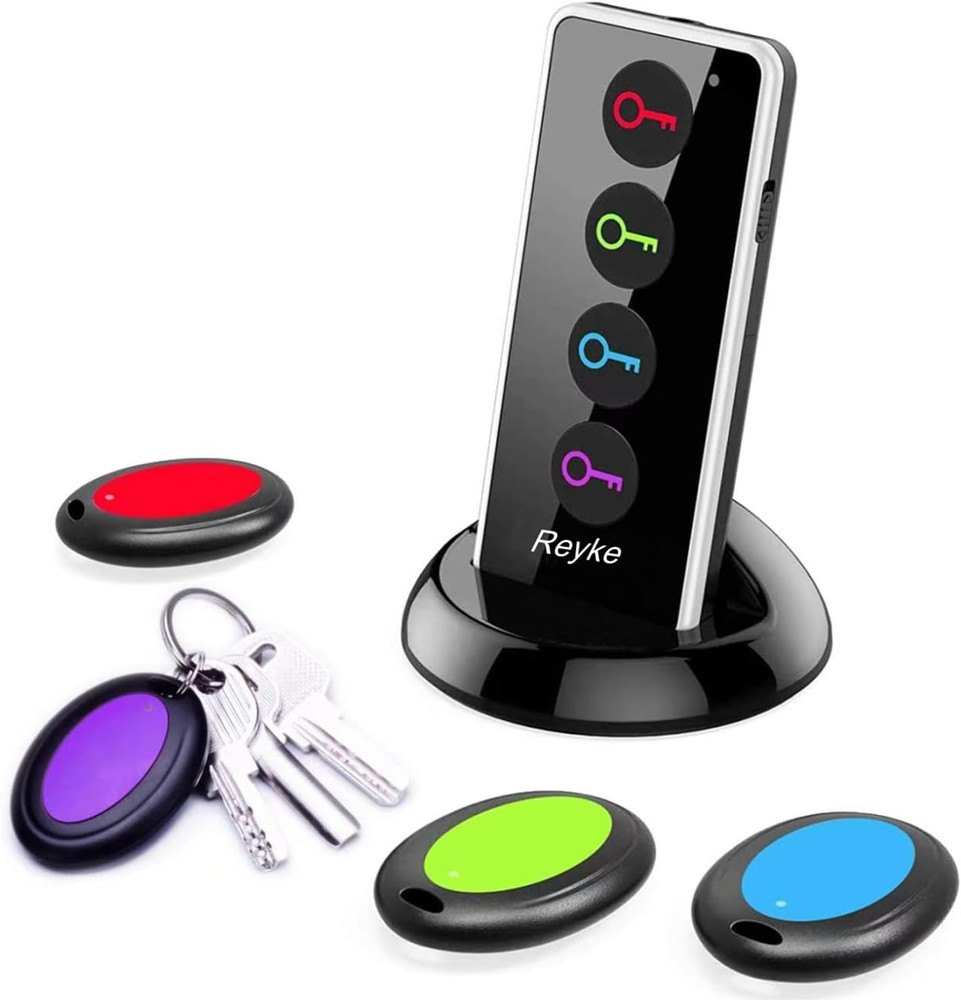 Key Finder, 80dB+ RF Item Locator Tags with 131ft. Working Range, Wireless Remot