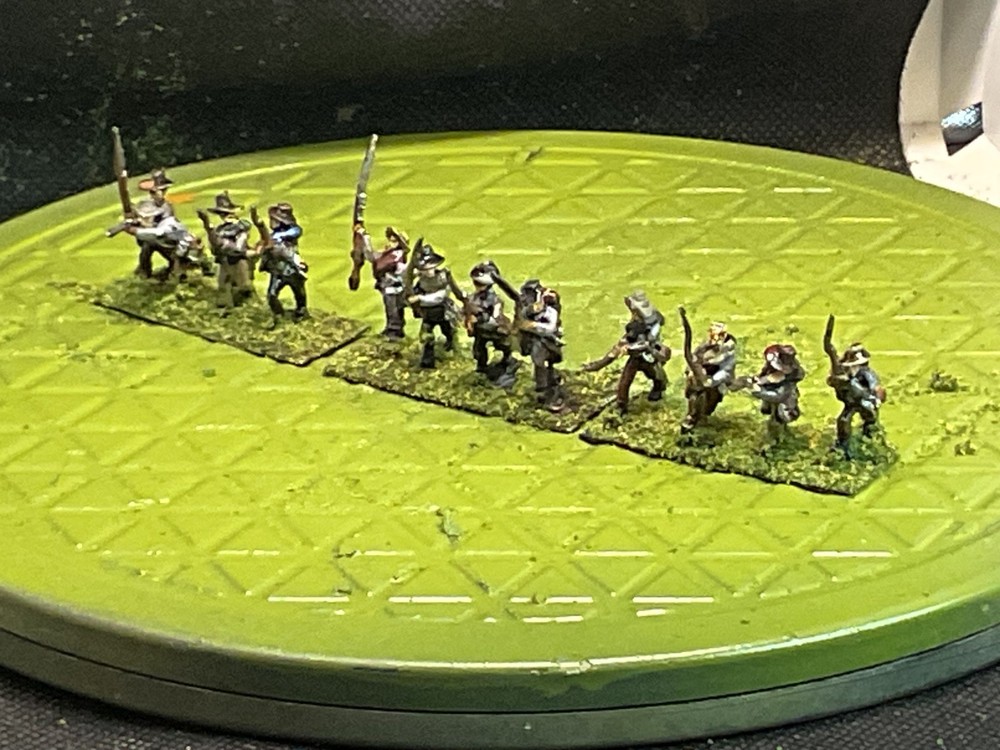 15mm Painted ACW Confederate Regiment . 12 Figs.