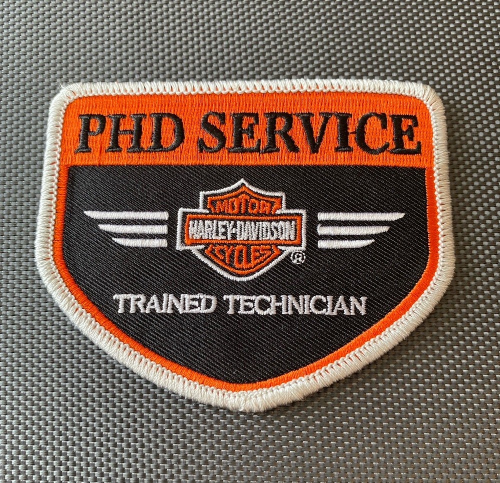 Harley Davidson Motorcycles Chopper PHD Service Technician Iron On See On Patch