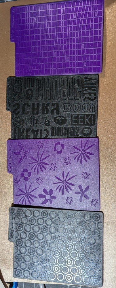 Sizzix Texturz Texture Plates Embossing Patterns, 7 plates, 14 textures