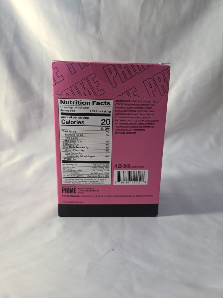 PRIME Hydration+ Sticks STRAWBERRY WATERMELON | 15-pack