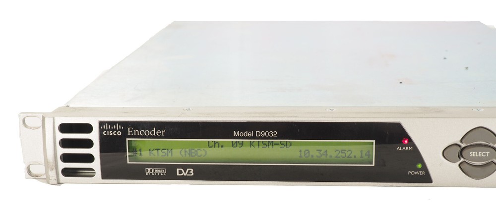 CISCO SCIENTIFIC ATLANTA D9032 BROADCAST BROADBAND MPEG-2 PAL/NTSC VIDEO ENCODER