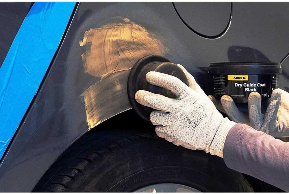 Dry Guide Coat Black with Applicator 100G for Light Colour Surfaces