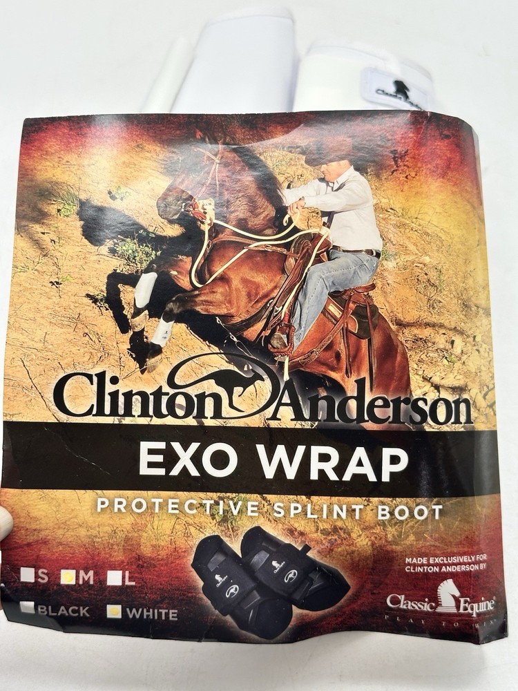 Clinton Anderson Classic Equine Protective Splint Boot Exo Wrap Pair