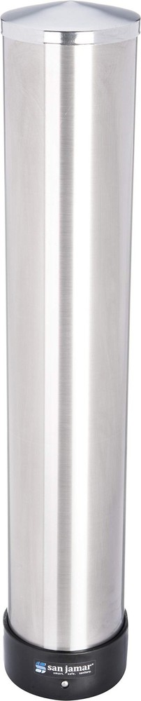 San Jamar Pull-Type Cup Dispenser 32-46 Oz. Cups for Restaurants, Home, and O...