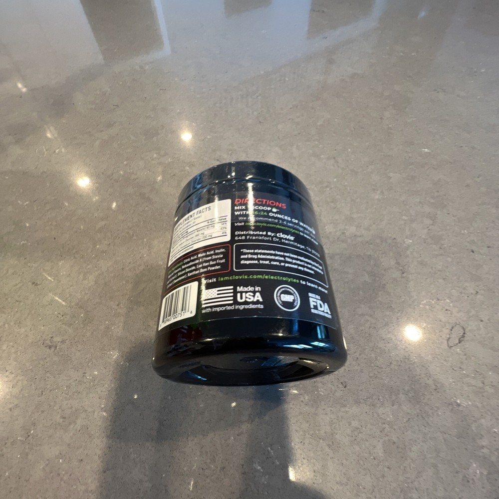 Clovis Essential Electrolytes HYDRATION DRINK MIX Cherry Limeade 30 Servings