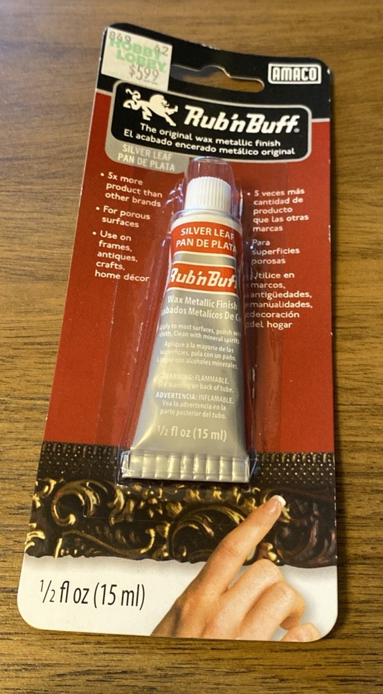 AMACO Silver Leaf Rub 'N Buff