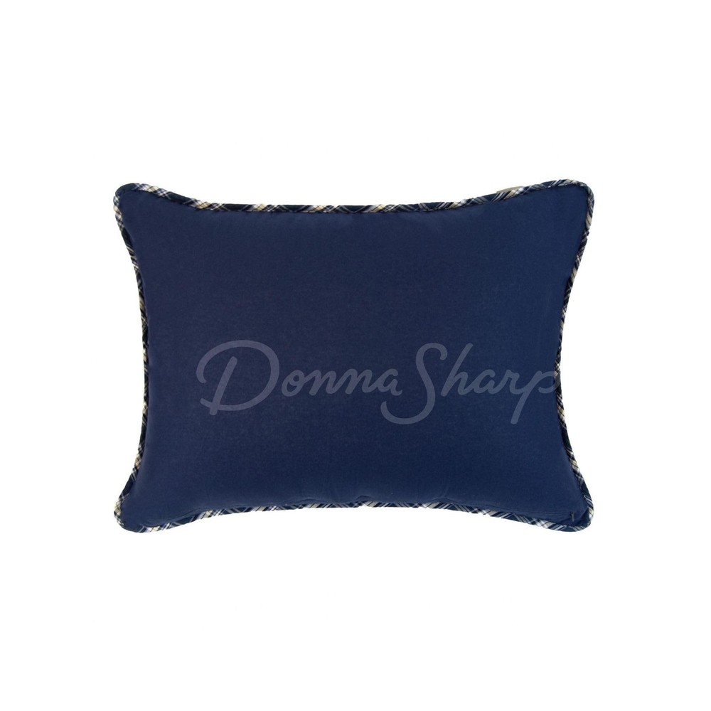 Donna Sharp Checkerboard Indigo Pieced Patchwork Quilt Bedding Set - 3-Piece ...