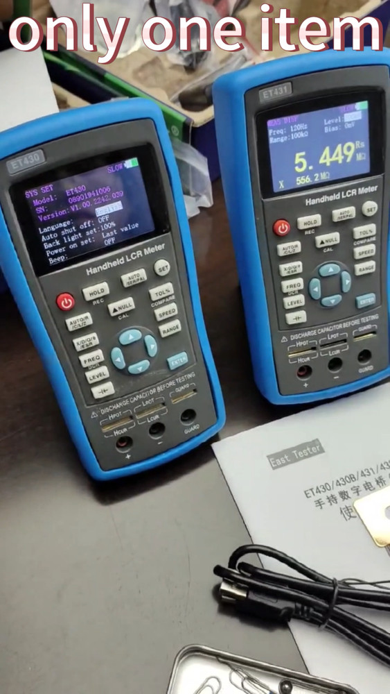 Handheld LCR Meter Portable Capacitance Tester Electrolytic Tester