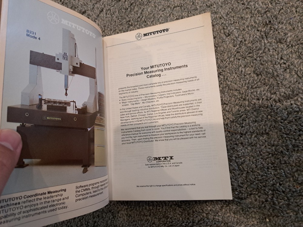 Mitutoyo Measuring Instruments Catalog No. 5000 Precision Tools