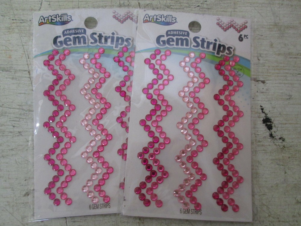 Art Skills Adhesive Gen Strips 12pc Total- NEW