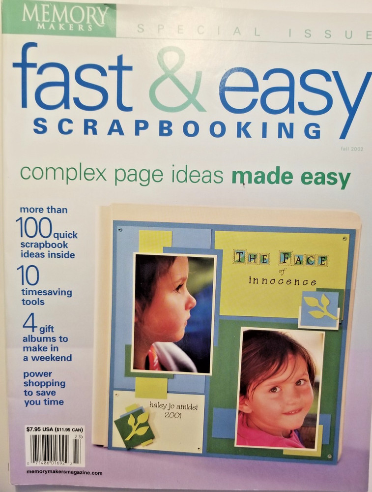 Vintage fast & Easy Scrapbooking Memory Makers Special Issue Fall 2002