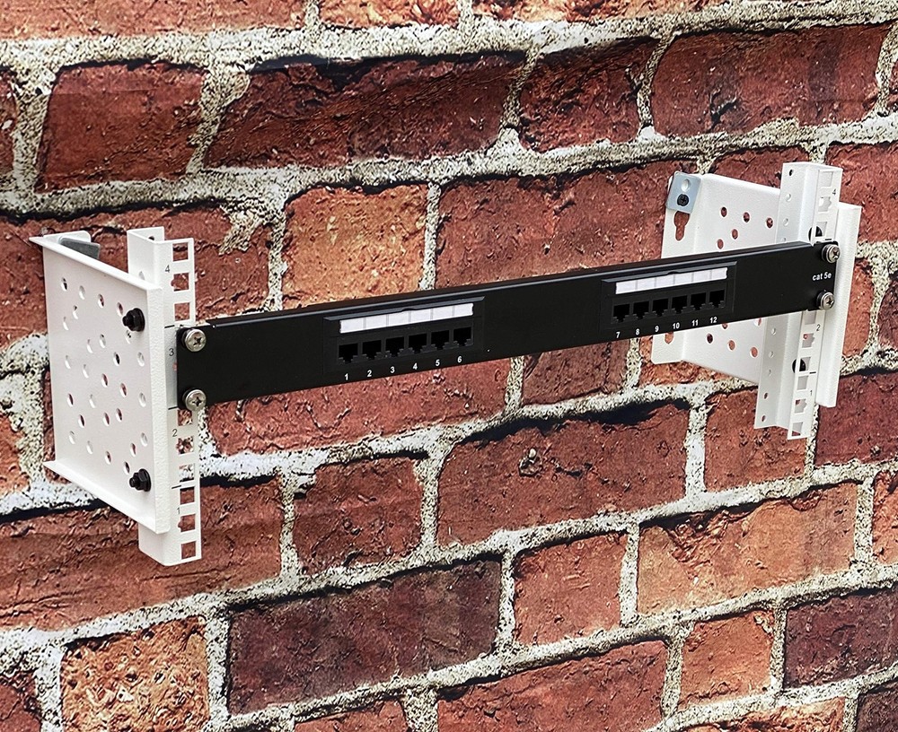 19 Inch Vertical Ends Wall Mount Rack Wall Mountable Server Rack w/Hardware B...