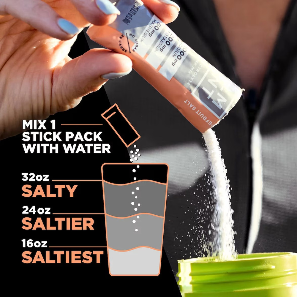 LMNT Zero-Sugar Electrolytes Grapefruit Salt 30 Packs Exp 11/2026