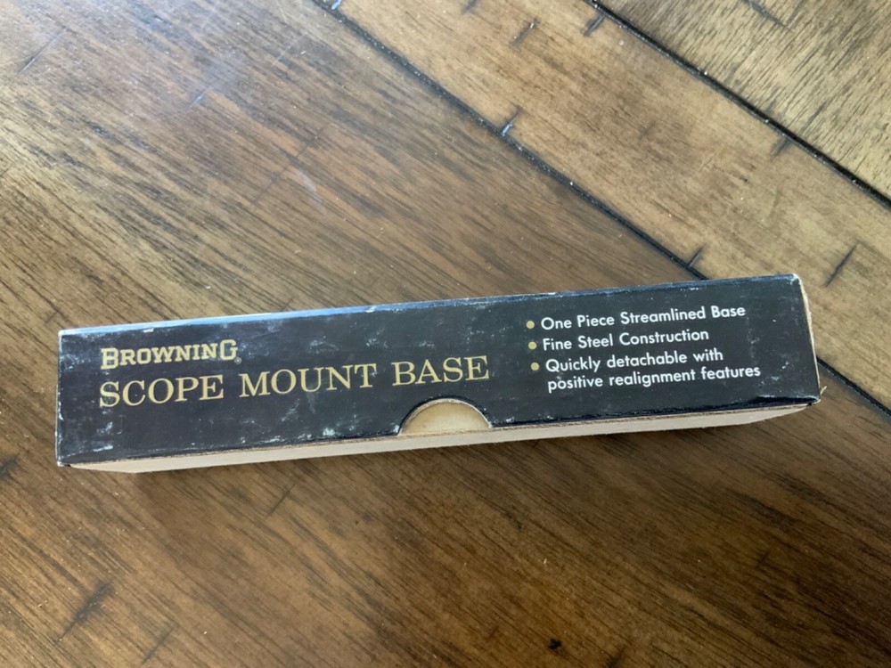 BROWNING SCOPE MOUNT BASE MODEL #1672 NEW IN WRONG BOX