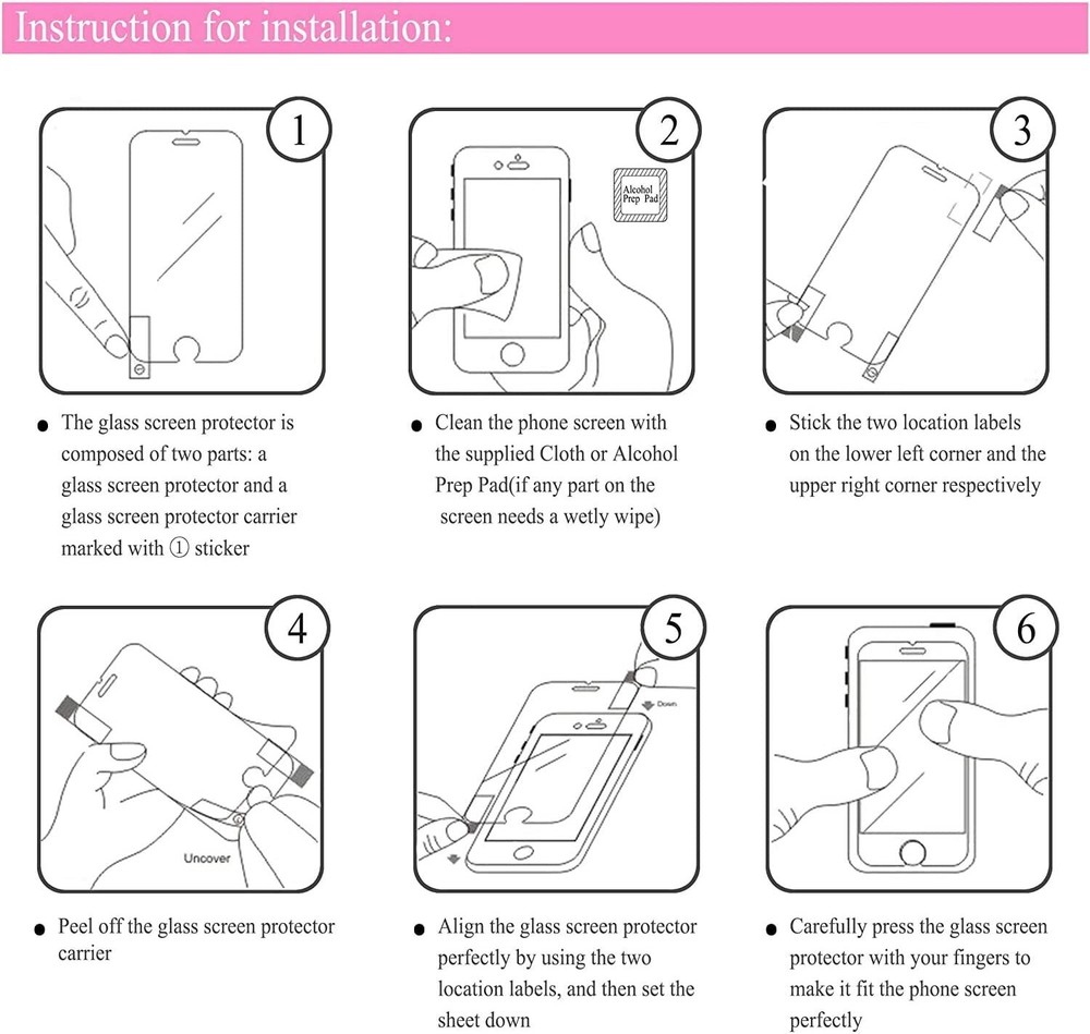 2 Pack Tempered Glass Screen Protector For Google Pixel 3 / Pixel 3 XL
