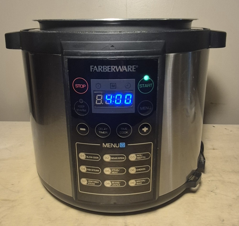Farberware Electric Pressure Cooker WM-CS6004W Replacement Base ONLY Tested
