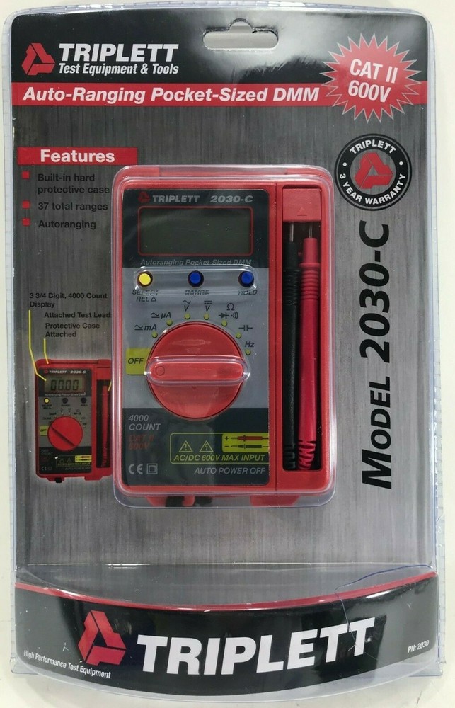 Triplett - 2030-C - Pocket Digital Multimete
