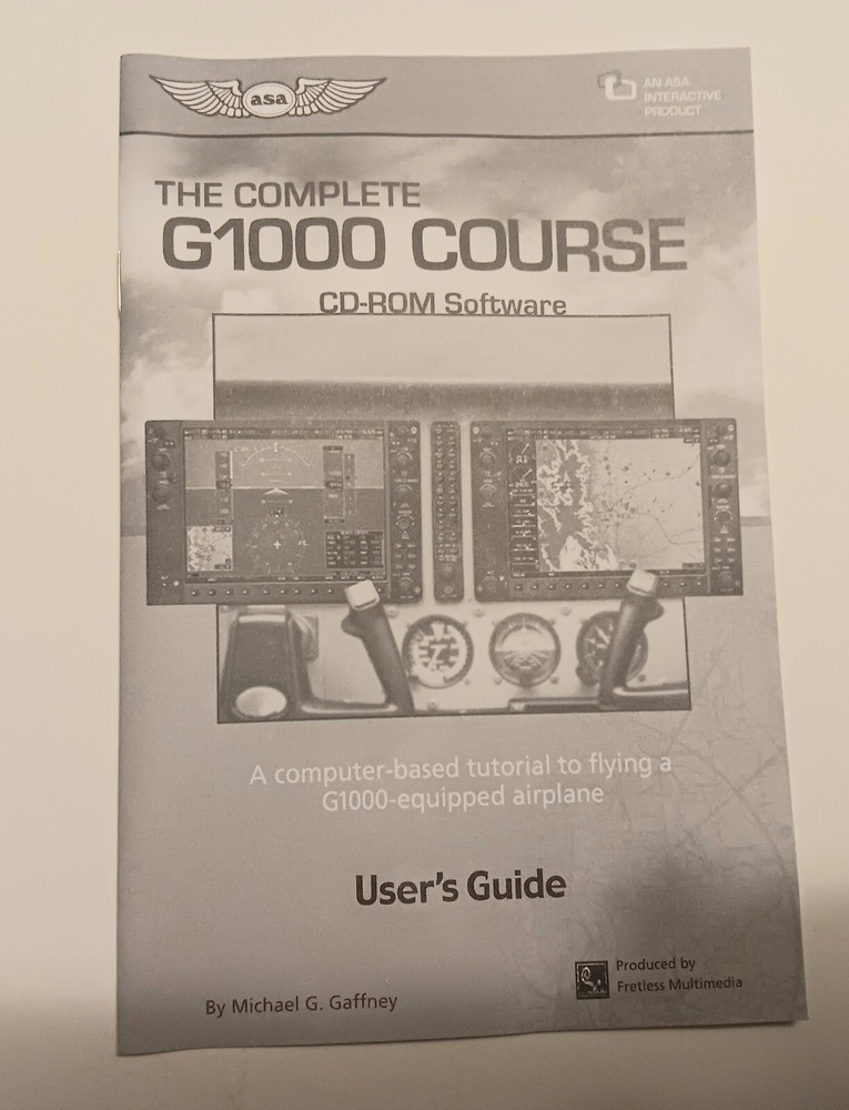 The Complete G1000 Course CD-ROM Software 2007 Tutorial Flying G1000 Airplane