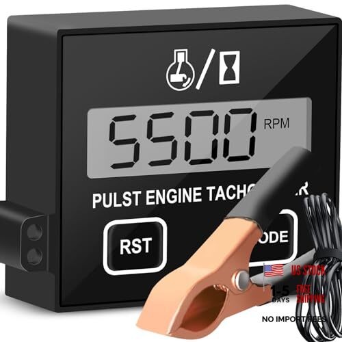 Chainsaw Tachometer-Digital Tachometer Tach Gauge Small Engine Tachometer