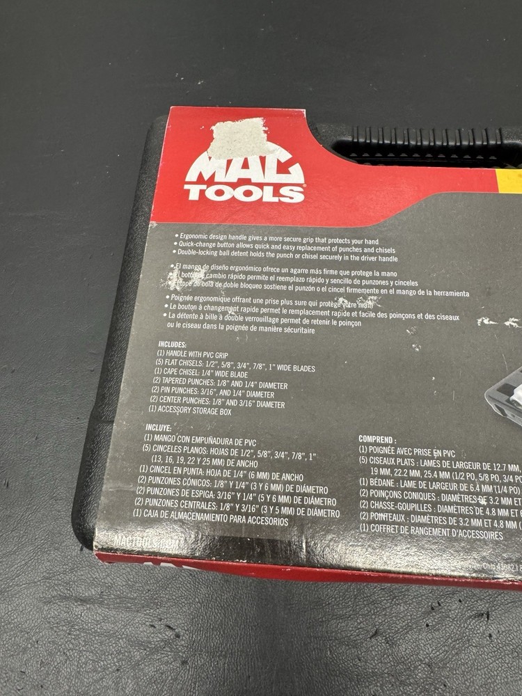 Mac Tools 12 Pc Chisel & Punch Set