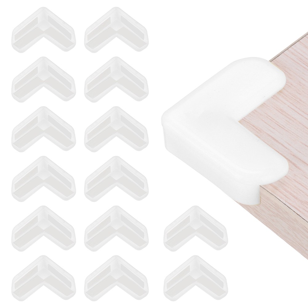 Corner Protectors 16Pcs Table Corner Protectors(L-shaped, White)