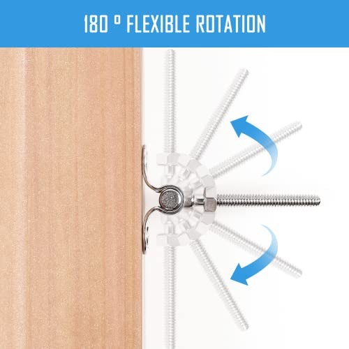 Set Cable Railing Hardware Kit, 180° Angle Adjustable 1/8 inch 10 Silver