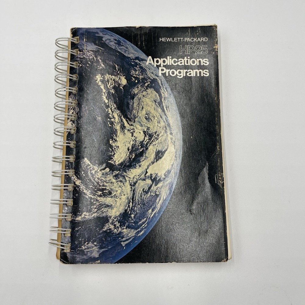 HP-25 Calculator OWNERS HANDBOOK and APPLICATIONS PROGRAMS Manuals 1975