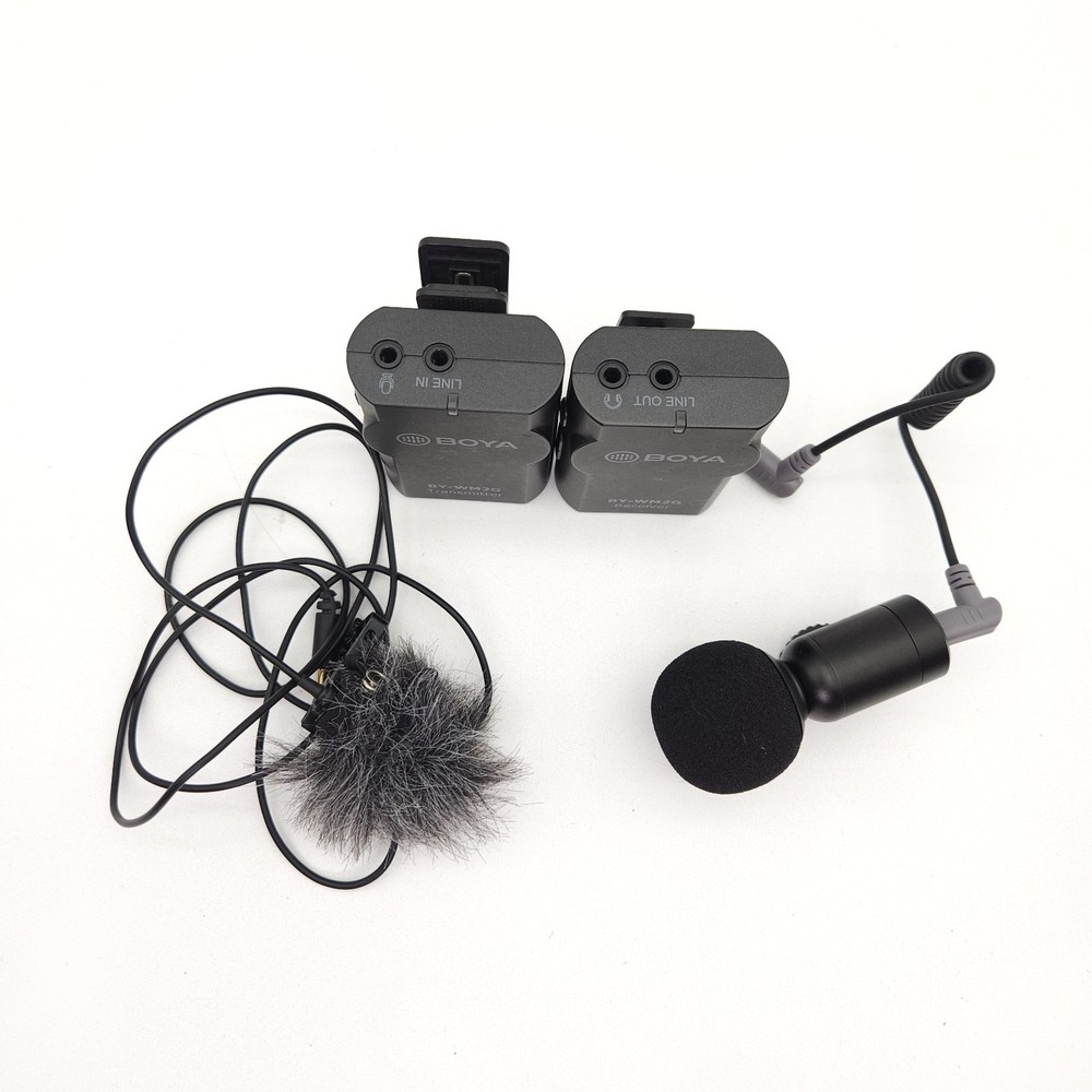 Boya BY-WM2G Wireless Microphone & Transmitter Sairen Microphone Bundle Lot