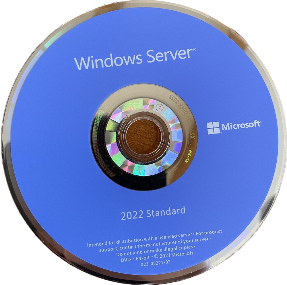 Windows SERVER Standard 2022 - 16 Core - With DVD & Stick - ORIGINAL! ENG