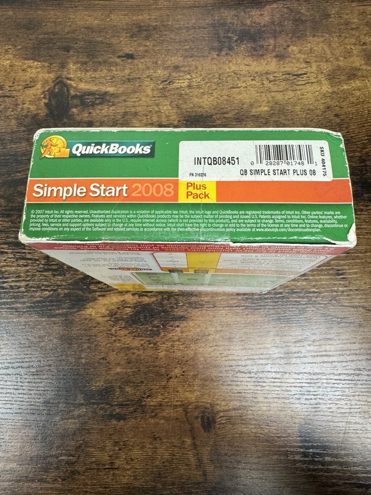 INTUIT QUICKBOOKS PRO 2008 FOR WINDOWS