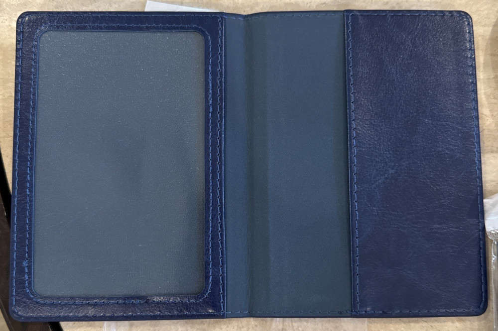 NEW SLIM Passport Holder/Cover - NAVY BLUE