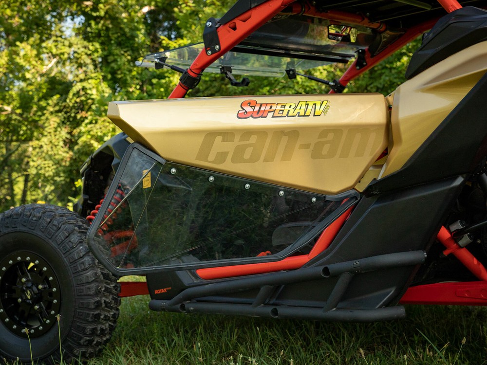 SuperATV Clear Lower Doors for Can-Am Maverick X3 (2017+)