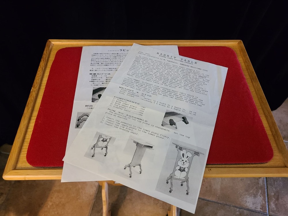 Deluxe Rabbit Table by Mikame Magic Trick Mentalism