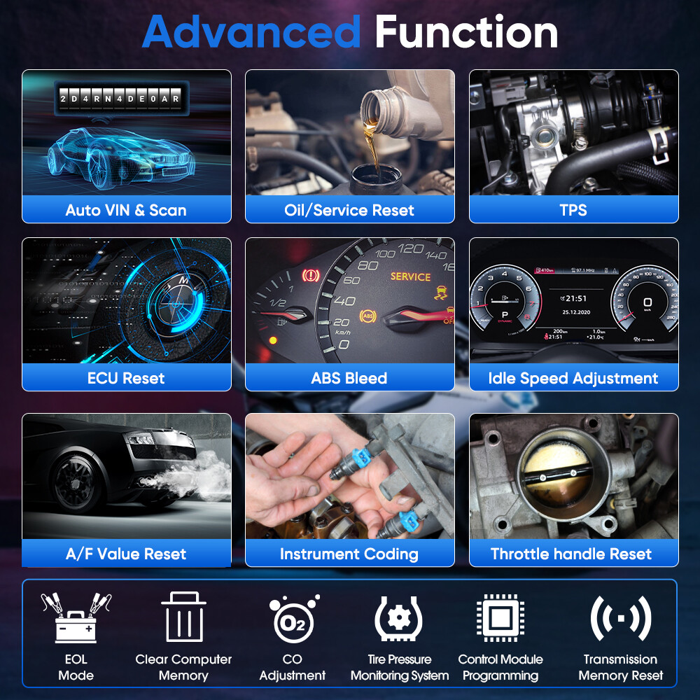 ANCEL MT700 Multi-brands Motorcycle Diagnostic Tool OBD2 Scanner All Systems