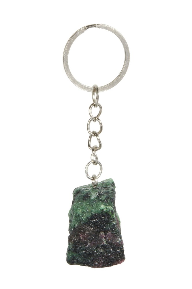 Raw Ruby Zoisite Keychain by New Moon Beginnings